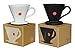 Mecraft -Ceramic Coffee Dripper/Pour Over for 1-4 Cups(Black)