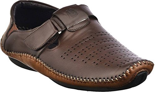 t.d.e men's casual loafer shoes (brown)