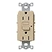 Lutron SCR-15-GFTR-DS Satin Colors 15A GFTR Electrical Socket Receptacle, Desert Stone