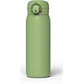 17 oz Stainless Steel Water Bottle with Quick Fill Technology, Double Walled Vacuum Insulated Metal,BPA and plasticizer free Leak Proof Locking Lid, Sip&Chug-Green