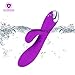Vibrator ， Louviva Rabbit Vibrating G-spot Vibrator Massage 20 Frequency Vagina Clitoris Stimulation Silicone Waterproof Quiet Adult Sex toys for Women or Couples