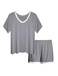 Conjunto de pijama de manga corta para dama