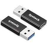 USB C to USB Adapter (2-Pack),USB Type C Female to USB 3.0 Male Adapter,Syntech Female USB-C 3.1 to USB-A Male Adapter,Works with iPhone 8/X Fast Charge Cable,Laptops and Chargers with USB A Interface