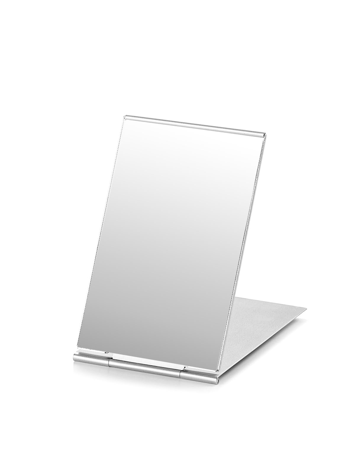 VANCOV Compact Mirror, Portable Folding Mirror, Ultra Slim and Durable with Aluminium Shell, Handbag Mirror for Travel, 12 x 8 cm, Medium