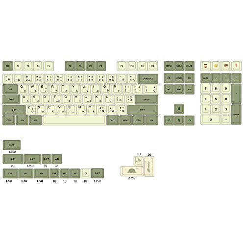 XDA V2 Matcha Green Tea Dye Sub Keycap Set Thick