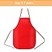 Caydo 36 Pieces Children's Fabric Aprons for 3-7 Years Preschool Kids Aprons, Applied in Painting Dining and Craft