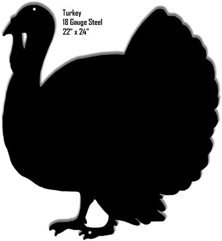 Turkey Animal Silhouette Laser Cut Out Metal Sign 22x24