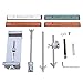 Knife Sharpener Professional Kitchen Sharpening System Fix Angle With 4 Stones