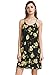 ROMWE Women's Summer Sundress Sleeveless Floral Print Chiffon Dress