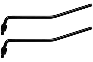 MICOVAY 6mm/0.24" Guitar Double Tremolo Arm Whammy Bar Compatible for Floyd Rose Electric Guitar Tremolo Br idge System Parts, Black (2 Pack)