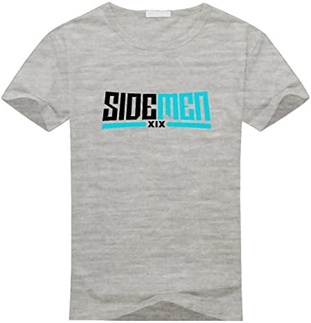 Sidemen Men's Custom Print Classic Cotton T-Shirt XX-Large Grey
