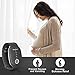 EmeTerm Relieve Nausea Electrode Stimulator Morning Sickness Motion Travel Sickness Vomit Relief Rechargeable No Gel Drug Free Wrist Bands Without Side Effects (Black-2019)