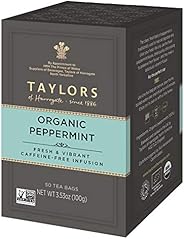 Taylors of Harrogate Organic Peppermint Herbal Tea, 50 Count
