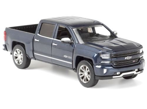 2018 Chevrolet Silverado LTZ Centennial 100 Years Anniversary Edition Blue 1/27 Diecast Model Car by Motormax 79353