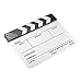 WoneNice Professional Black & White Acrylic Clapper Board Slate