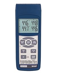 Reed canal termopar termómetro y registrador de datos, 1