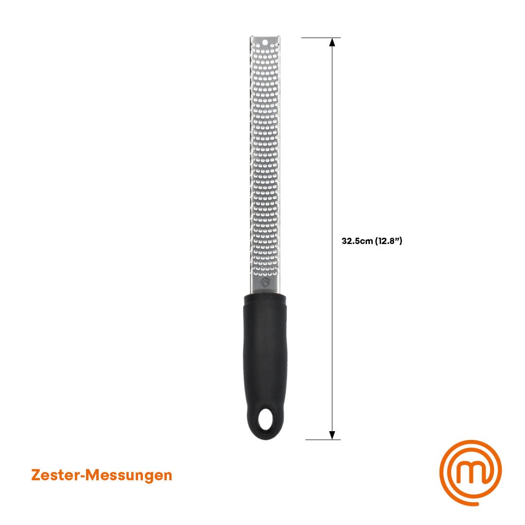 MasterChef Zester Reibe, Zestenreißer, Zitronenreibe, Muskatnuss Reibe, Ingwerreibe, Handreibe mit Rassiermesserscharfe Edelstahlklinge und Ergonomisch Rutschfester Griff, Spülmaschinenfest 3