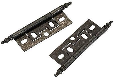 1 x 2-1/2 Non-Mortise Cabinet Hinges, Silver (Pair) by Hickory Ridge Press
