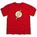 Popfunk Youth Flash Lightning Bolt Logo T-Shirt for Boys (Small) Red