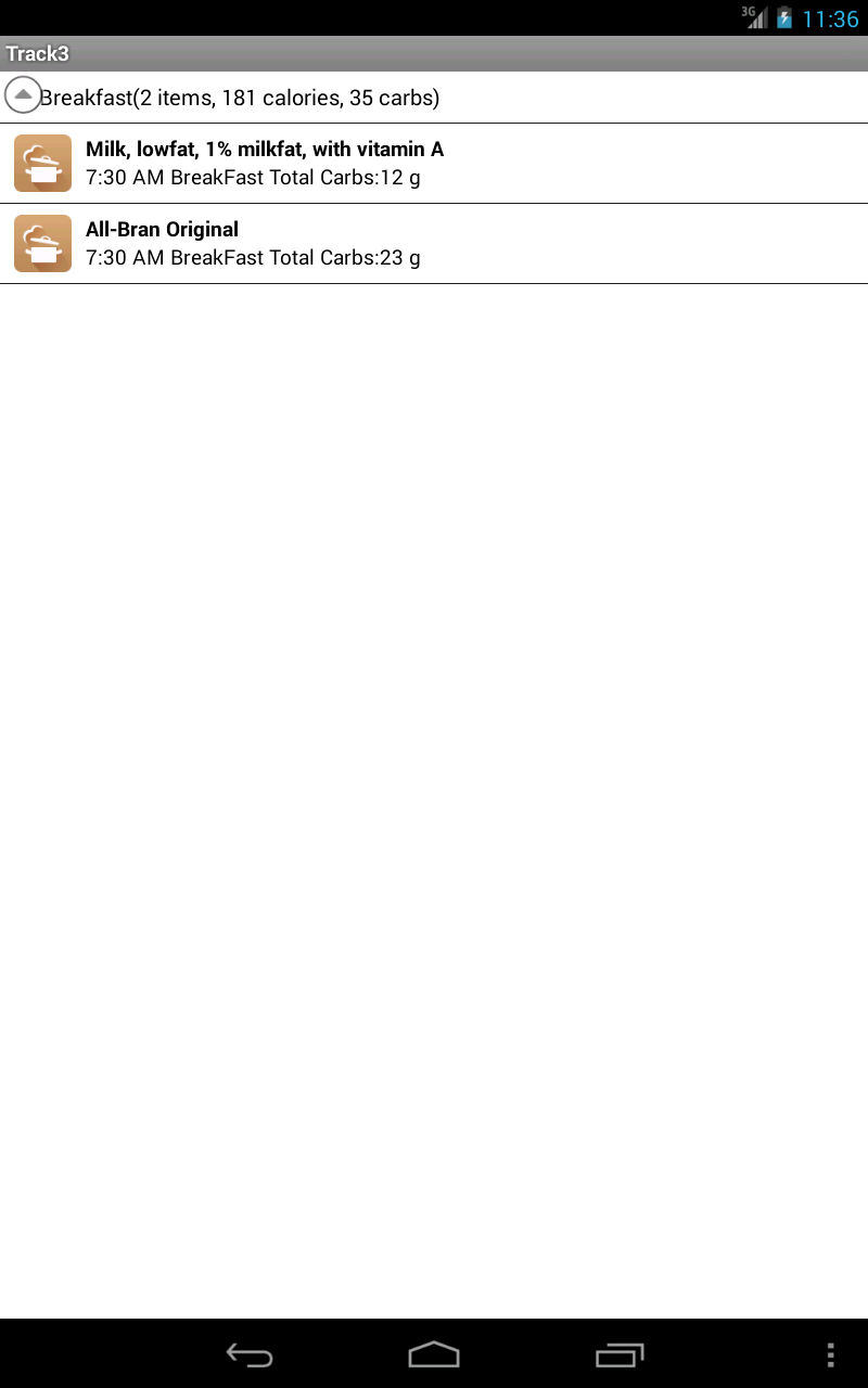 Track3 - Diabetes Planner, Diabetes Glucose Logbook, Diabetes Tracker, Carb Counter - Thumbnail 6