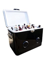 BREKX   Enfriador negro para fiestas con bocina Bl