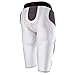 Cramer Skill 7 Pad Football Girdle With Integrated Hip, Thigh and Tailbone Pads, Lightweight Collegiate Football Girdle Designed for Speed, Moisture-Wicking and Fabric, White, X-Large