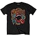 Rolling Stones Men's Retro 70's Vibe Vintage T-Shirt Large Black