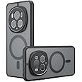 Kukoufey Compatible with Honor Magic 6 Case Cover,Compatible with MagSafe,Compatible with Honor Magic6 5G BVL-AN00 Built-in Magnetic Anti-Shock Cell Phone Case Black