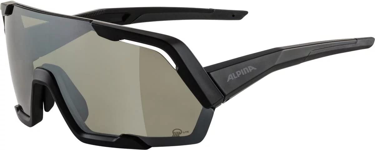 ALPINA Unisex - Adult, ROCKET Q-LITE sports glasses, black matt, One Size