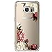 Iessvi Samsung Galaxy S7 Case with Flowers, Girl Floral Pattern Clear TPU Soft Slim Phone case for Samsung Galaxy S7 (3)