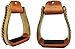 CHALLENGER Horse Saddle Western Trail Rawhide Leather Covered Roper Stirrups 51175thumb 2