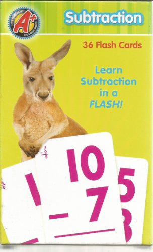 Subtraction - 36 Flash Cards