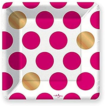 Kenzie-Magenta Dessert Paper Plates