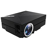LSoug Multimedia Mini LED Projector International Version, Built in Speaker (Black)