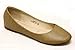 Bella Marie Women's Comfortable Classical Ballerina Flats Round Toe Slip On Shoes