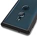 CoverON Hard Slim Fit ClearGuard Series for Sony Xperia XZ2 Case, Clear with Black Trim