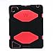 Ipad 2/3/4 Case, Kidspr Ipad CaseNewHot Super Protect [Shockproof] [Rainproof] [Sandproof] with Built-in Screen Protector for Apple Ipad 2/3/4 (Black/Red)