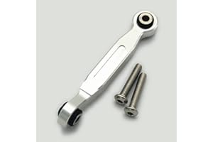 EPTNNASO Aluminum Servo Steering Linkage Tie Rod 46MM - 1pc Silver for Traxxas 1/5 XMAXX 7747 1/10 MAXX 8947