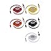 yueton Pack of 5 Multicolor Retractable Micro USB Flat Charger Sync Data Cable Cord for Android Phones