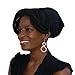 Satin Life Elastic Band Women's Soft Slouchy Satin Lined Hat Beanie Cap (Black)