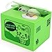 Peradix Money Bank Stealing Coin Cat Box Kitty Piggy Bank, Automatic Eating Coin Money Bank Saving Box Gift for Toddlers Children, English Speaking, Upgrade Green Color