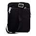 Padwa Lifestyle Pouch Soft Sleeve Carrying Bag Case with Handle Shoulder Strap Zipper for iPad Mini 4 Mini3 Mini2 Mini and 7 to 8 Inch Android Tablet PC (Black)