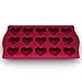 Eco-Friendly 15 - Cavity Silicone Heart Mold - Heart Pan for Making Homemade Chocolate, Candy, Gummy, Jelly, and More - Burgundy Wine by More Cuisine Essentials