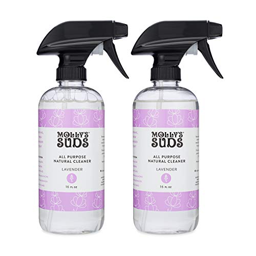 Molly's Suds Natural All Purpose Cleaner, Multi Surface Household Spray, Lavender Scent, 16 oz (2 Pack)