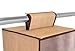 Internet's Best Hanging Closet Organizer - 6 Shelf - Clothing Sweaters Shoes Accessories Storage - Brown - College Dorm Kids Room Essential - Beige