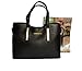 SILI JZOEOEU Women's PU Leather Shoulder Bags Top-Handle Handbag Tote Bag Simple Purse Fashion Cross Body Bag,Black
