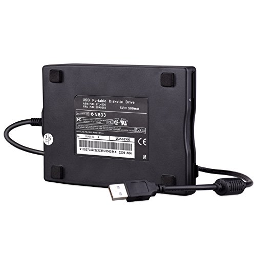 Tendak USB Floppy Disk Drive, Floppy Disk Reader 3.5 inch Portable USB External 1.44MB FDD Diskette Drive for Windows 11/10/8/7/2000/XP/Vista PC Laptop, Plug and Play (Black)