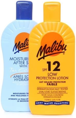 Malibu Sun Lotion SPF12 &amp; Aftersun 2 x 200ml by Malibu Sun