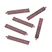 Pandahall 10pcs Red Copper Brass Blank Stamping Tag Pendants Metal Alphabet Letter Stamps Charms for Jewelry Necklace Makings 1.61x0.27 inch Rectangle