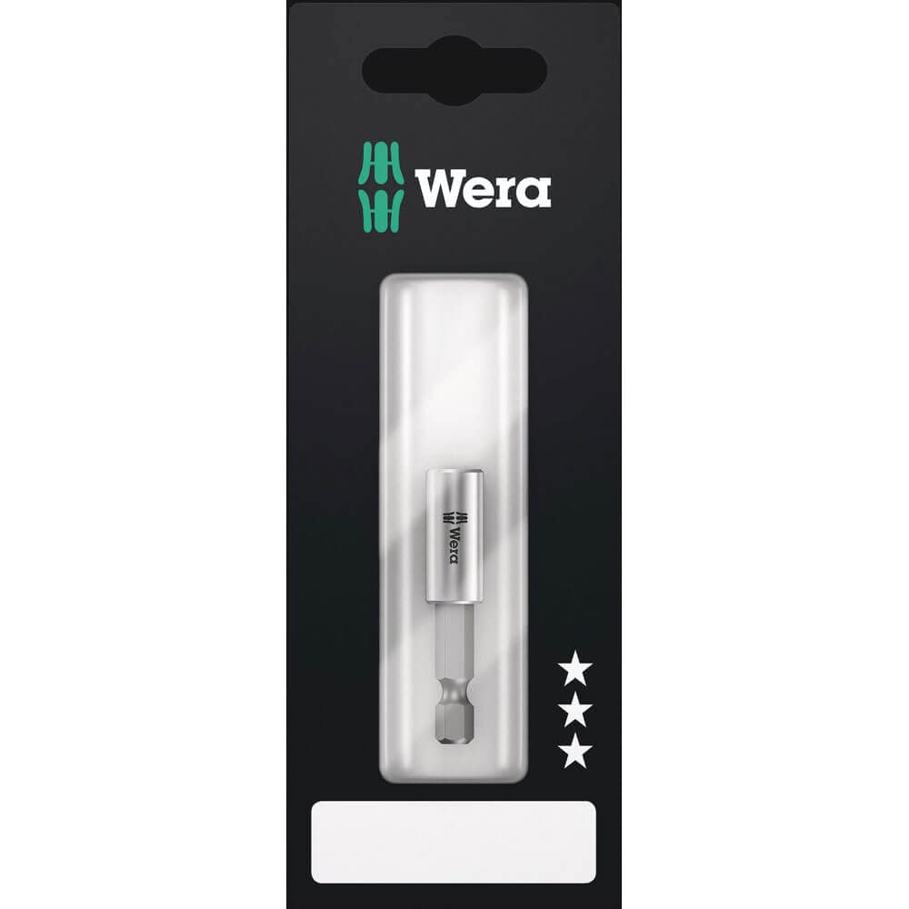 Wera 899/4/1 SB Universal Bit Holder with retaining ring and magnet, 1/4" Drive x 75 mm, 05073357001